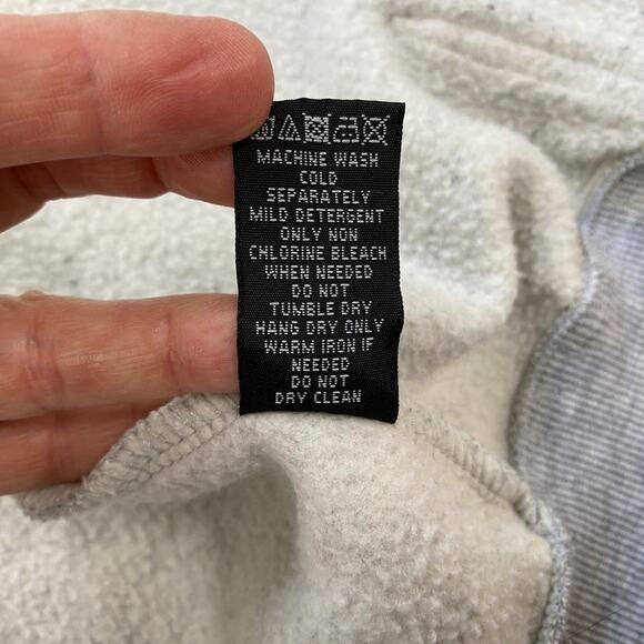 Aeropostale Hoodie Men Large Gray Full Zip 87 Logo Spellout Sweatshirt Retro Y2K - Picture 8 of 16